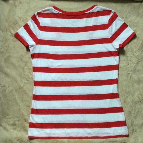 Sweet Tommy Hilfiger Candy Striped, Pocket Tee - Picture 3 of 6